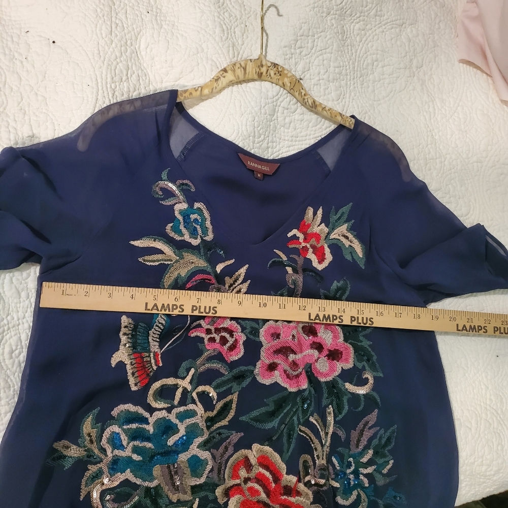 Ranna Gill Anthropologie Ikebana Blouse, Sz M - Picture 7 of 11